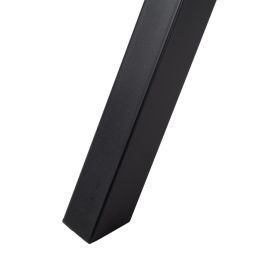 Mesa Comedor Marrón-Negro Dm-Metal Salón 120 X 120 X 75 cm