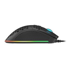 GENESIS Krypton 555 Ratón Gaming USB Óptico Pixart PAW3333 8000 DPI 7 Botones Programables RGB Ergonómico Mano Derecha Negro