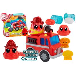 Mga 123064 DohKins Camión de Bomberos con Masa Never-Dry que Nunca se Agrieta para Jugar sin Fin