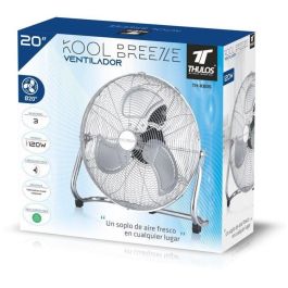 Thulos Ventilador Alta Velocidad Th - Kb05 50 cm, 3 Velocidades, Inclinación Ajustable, 120W