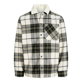 Camisa de Manga Larga Hombre Jack & Jones Jjzac Teddy Overshirt Ls Oliva Precio: 69.9864. SKU: B1ANLDE4XY