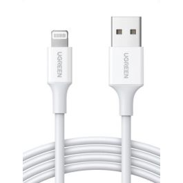 UGREEN Cable USB 2.0 A Lightning 20728, 1m, 5V/2.4A para iPhone 7/7 Plus/6S/6/6 Plus/5s/5c/5, iPad Mini/Mini 2, Blanco