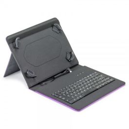 Maillon Technologique Teclado USB para Tablets 9.7"-10.2" Funda Universal Soporte Multi-posición Púrpura Material Anti-manchas