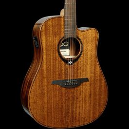 LAG Guitarra Acústica Dreadnought Cutaway A/E Tramontane 98 - Tapa de Caoba Maciza con Electrónica Stage LAG Precio: 531.687552. SKU: B189AZH788
