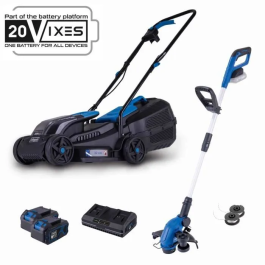 Scheppach Pack Cortacésped BC-MP320-X 32 cm + Bordeadora 2 en 1 C-LT300-X - Cortacésped Eléctrico 20V IXES con 2 Baterías 4ah y Cargador Inalámbrico Precio: 297.5027. SKU: B1HY8X2VL5