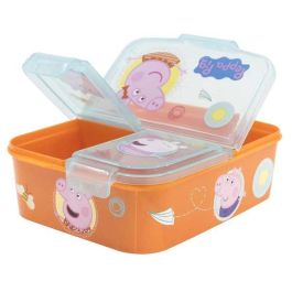 Sandwichera peppa pig core con multiples compartimentos 17x14x7 cm Sandwichera peppa pig core con multiples compartimentos 17x14x7 cm