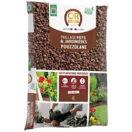 Or Brun OBRPPOU6U Mulch de Puzolana Marrón Dorado para Protección de Plantas - 6L Precio: 24.89000008. SKU: B13WDTK6KF
