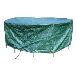 Altadex Funda Protectora para Mesa y Sillas, Polietileno 100g/m² Impermeable y Transpirable, Ø325x90cm, Verde