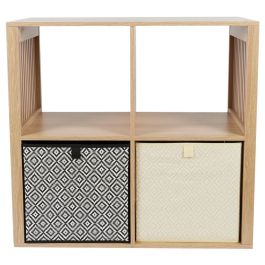 Home Deco Factory Estantería Klaus 4 Compartimentos Madera 69,6x32x66 cm