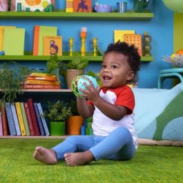 Sonajero musical luminoso - BRIGHT STARTS - Giggle & Glow - Juguete elefante - Oball fácil de agarrar - Recién nacido+ - Unisex Sonajero musical luminoso - BRIGHT STARTS - Giggle & Glow - Juguete elefante - Oball fácil de agarrar - Recién nacido+ - Unisex