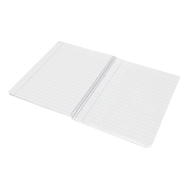Liderpapel Cuaderno espiral A4 Wonder tapa plástico 80 hojas 90gr pauta ancha 3,5mm colores surtidos