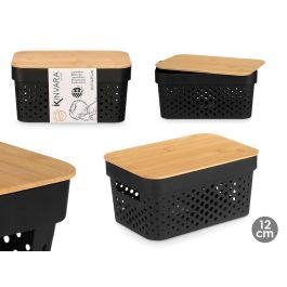 Caja Multiusos Perforada Tapa Bambu Peq Negra 12Cm Kinvara (8 Unidades) Precio: 43.99000012. SKU: B1DJQ8E7FB