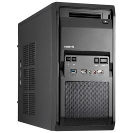 Chieftec LT-01B-OP Mini Torre PC Negro micro ATX para Hogar/Oficina con 2 USB 2.0 y 1 USB 3.0