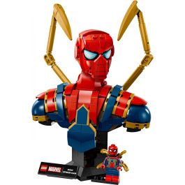 LEGO 76326 Busto de Iron Spider-Man Marvel para Construir y Exponer - Set Coleccionable para Adultos +18 años