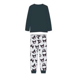 Cerdá Pijama Largo Hello Kitty Kuromi Single Jersey para Niña de 8 Años Gris