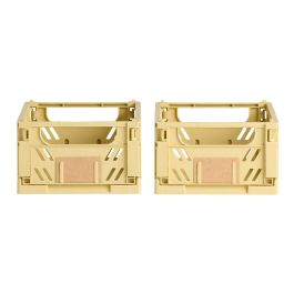 Day Juego de 2 Cajas Plegables 17x12,5 cm Amarillo Arena, Capacidad 1,2 L Precio: 2.8900003. SKU: B1AD733X8J