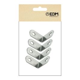 Edm Ángulo refuerzo an24, acero inoxidable, 30x30x16 mm, 4 unidades