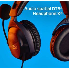 HP Cloud Stinger 2 Auriculares Gaming Ligeros y Cómodos con Micrófono Giratorio y Sonido DTS Headphone:X Negro