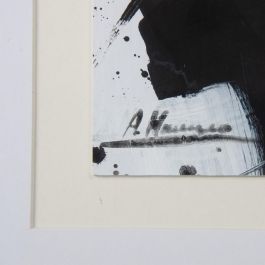 Cuadro Pintura 2/M Negro-Blanco 113 X 1,70 X 113 cm