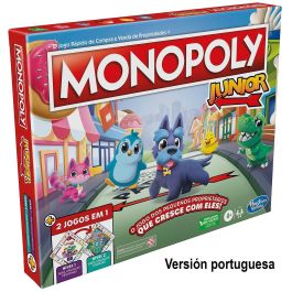 Hasbro F8562 Monopoly Junior 2 Juegos en 1, tablero reversible, aprende a contar, leer y matemáticas básicas, Portugués Precio: 24.99000053. SKU: B1JQLG3FXE
