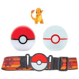 Pokemon Cinturón Clip 'n' Go con Capacidad para 6 Pokeballs, Incluye 2 Pokeball y 1 Figura - Modelos Surtidos +4 años