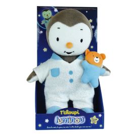 Jemini Peluche T'choupi Luminou 25 cm de Poliéster, Apto para Niños y Niñas desde el Nacimiento, Lavable a 30°