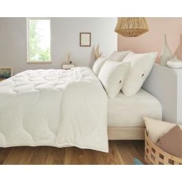 Edredón 240x260 cm DODO CHAMPS DE LIN - Cálido - 450g/m² - Edredón para 2 personas - Suave y Cálido - Antiácaros Antibacteriano - Blanco Edredón 240x260 cm DODO CHAMPS DE LIN - Cálido - 450g/m² - Edredón para 2 personas - Suave y Cálido - Antiácaros Antibacteriano - Blanco
