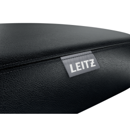 Leitz Taburete Ergo Asiento Triangular 5 Ruedas Giratorias Regulable en Altura 46-59 cm Piel Sintética Negro
