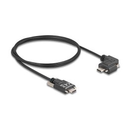 DeLOCK Cable USB 2.0 USB-C a USB-C Angular Izquierda/Derecha con Tornillos PD 3.0 60W, Longitud 1m, Negro Precio: 30.50000052. SKU: B179GYWSYT