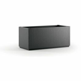 Maceta Starwax Negro Rectangular 80 cm Maceta Starwax Negro Rectangular 80 cm