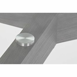 Mesa de Comedor DKD Home Decor Cristal Gris Transparente Madera MDF (160 x 90 x 75 cm)