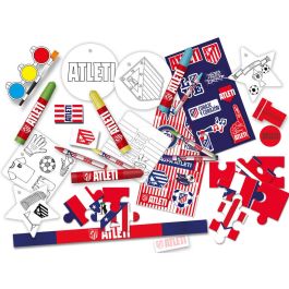 CYP BRANDS Calendario Adviento Atlético de Madrid con Pegatinas, Sellos, Brazalete, Puzzle, Pinturas y más sorpresas (45x5x30cm)