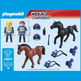 Playmobil Escuadrón Policial a Caballo para Niños de 4 a 10 Años, Juguete de Plástico