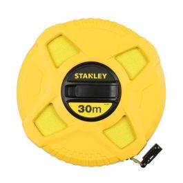 Stanley 0-34-297 Flexómetro Cinta Métrica Fibra de Vidrio 30 Metros x 12,5 mm de Ancho Precisión Clase II Amarillo