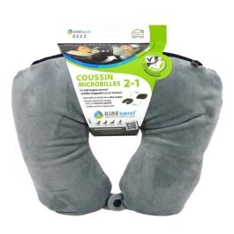 KINE TRAVEL Cojín 2 en 1 Nuca/Almohada Extra 37x29x10 cm - Aprobado Fisioterapeuta Espalda - Microperlas y Tela Cómoda KINE TRAVEL Cojín 2 en 1 Nuca/Almohada Extra 37x29x10 cm - Aprobado Fisioterapeuta Espalda - Microperlas y Tela Cómoda