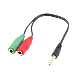 Ewent EC1640 - Cable Adaptador Audio Jack 3.5mm 4 Pines Macho a 2x 3.5mm 3 Pines Hembra, 0.15m, para Auriculares y Micrófono Precio: 4.94999989. SKU: S0232161