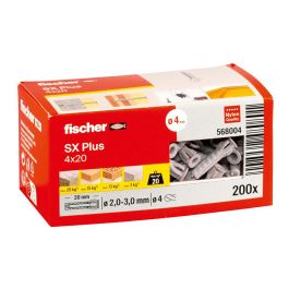 Fischer Taco SX Plus Ø4 x 20 mm, Caja 200 uds Precio: 7.58999967. SKU: S7901331