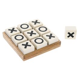 Juego Colonial DKD Home Decor Natural Blanco 5 x 15 x 15 cm Set de 2 (2 Unidades)