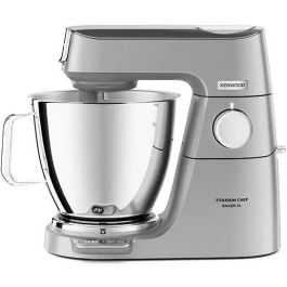 Kenwood Titanium Chef Baker XL KVL85.004SI Plata Batidora Amasadora 7L 1200W Acero Inoxidable con Temporizador