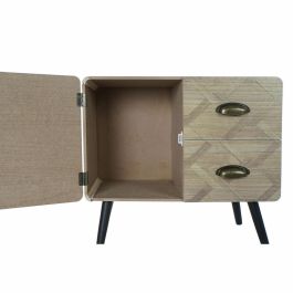 Cajonera Boho DKD Home Decor Natural Negro 31 x 56 x 60 cm Cajonera Boho DKD Home Decor Natural Negro 31 x 56 x 60 cm