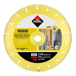 Rubi Disco diamantado RSQ Superpro Ø115 mm corte en seco para todo tipo de materiales con amoladora Precio: 35.50000003. SKU: S7914546