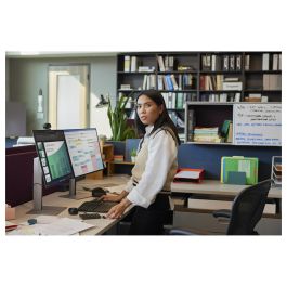 HP Monitor 724PN Pro Serie 7 de 24 pulgadas, 1920 x 1200 WUXGA, IPS, 16:10, 5 ms, Negro/Plata