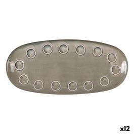 Fuente de Cocina La Mediterránea Almudena Gris Ovalado 33 x 14,8 x 2,7 cm (12 Unidades) Precio: 66.59000018. SKU: B19M7G35PM