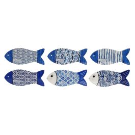 DKD Home Decor Salvamantel Mediterraneo Azul Blanco 12 x 1 x 29 cm (12 Unidades) Precio: 50.69000002. SKU: B18V88VCL3