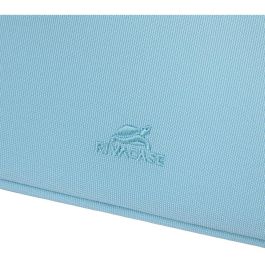 Rivacase 7703 Funda para portátil Suzuka 13.3" (33.8 cm) / 14" (35.6 cm) azul pastel, felpa y poliéster