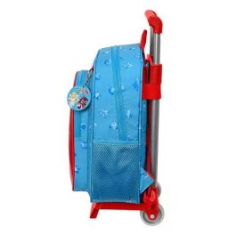 Mochila Escolar con Ruedas SuperThings Rescue force 27 x 33 x 10 cm Azul