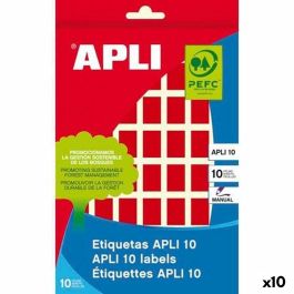 Etiquetas adhesivas Apli Rojo Papel 8 Hojas 12 x 18 mm (10 Unidades) Precio: 18.49999976. SKU: B1DJNFS8NZ