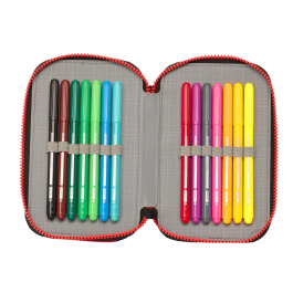 Estuche Escolar My Hero Academia Negro 12.5 x 19.5 x 4 cm 28 piezas