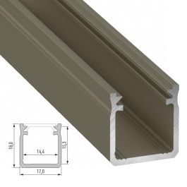 Perfil Aluminio Tipo Y 2,02M - Anodizado Inox