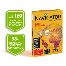 Navigator Papel A4 120 gr Color Documents - 250 Hojas Por Paquete